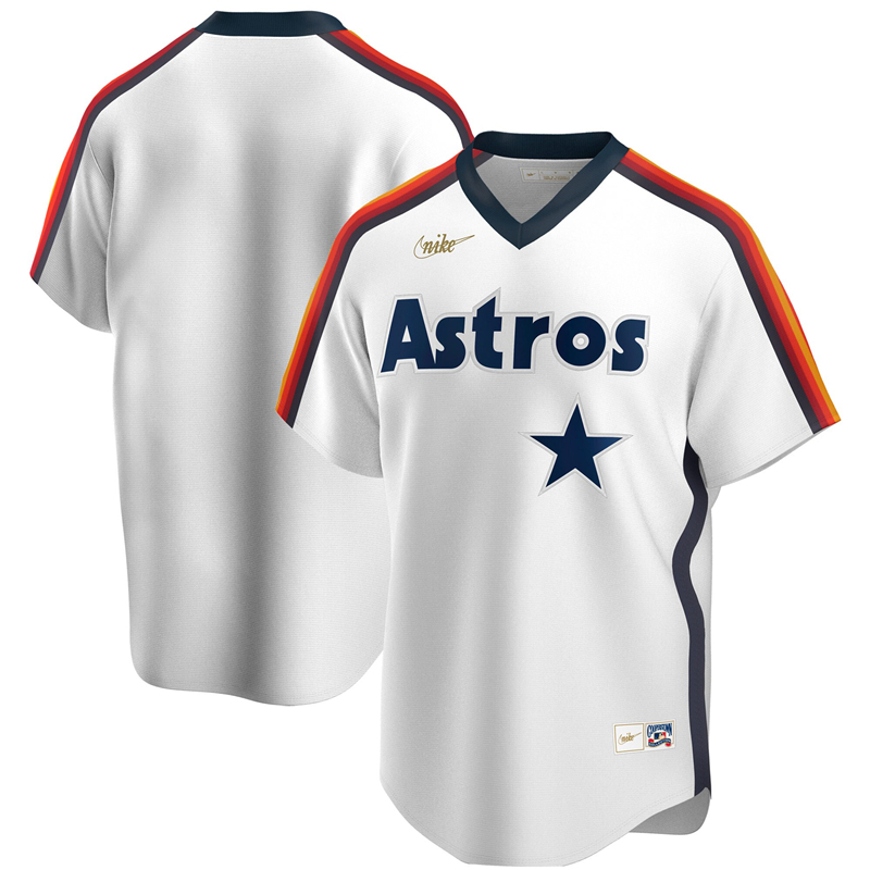 2020 MLB Men Houston Astros Nike White Home Cooperstown Collection Player Jersey 1->youth mlb jersey->Youth Jersey